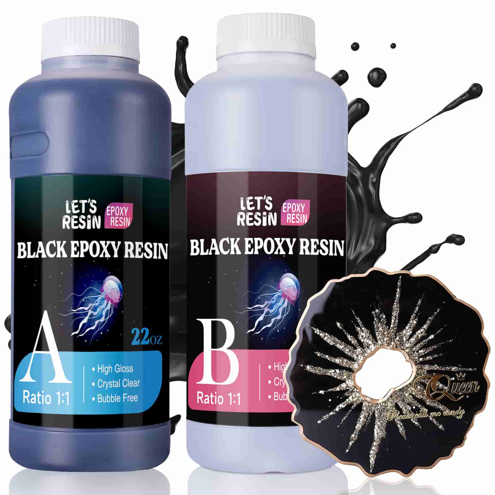 44 oz Black Epoxy Resin – Let's Resin